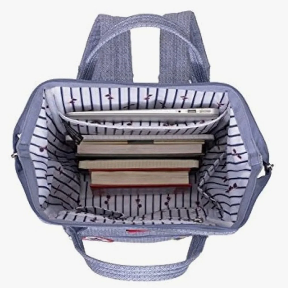 Swiss Gear 15 Ltrs Light Blue Diamond with Patches Laptop Backpack 🆕